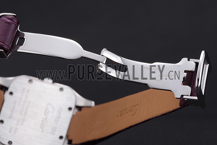 Cartier Santos 100 Diamond Silver Bezel 621911