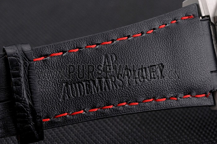 Audemars Piguet Royal Oak Offshore Shaquille O'Neal Black Dial Stainless Steel Case Black Leather Strap