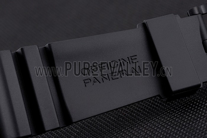 Panerai Luminor Submersible Flyback GMT Black Dial Black Ionized Case Black Rubber Strap