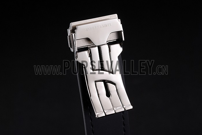 Swiss Hublot Big Bang Limited Edition Formula 1 Black Skeletonised Dial Steel Case Black Leather Strap 622883