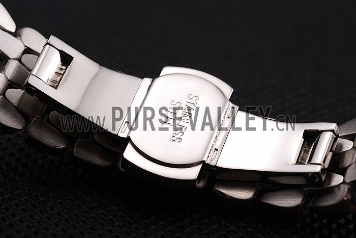 Omega De Ville Prestige No Date White Dial With Diamonds Rose Gold Case Two Tone Bracelet