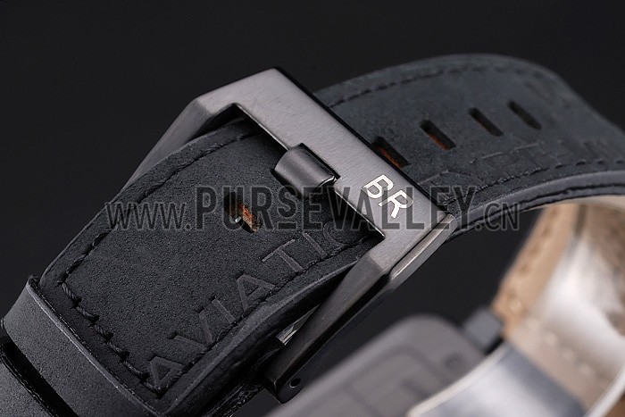 Bell and Ross BR 01-92 Black Dial Black Case Black Leather Strap