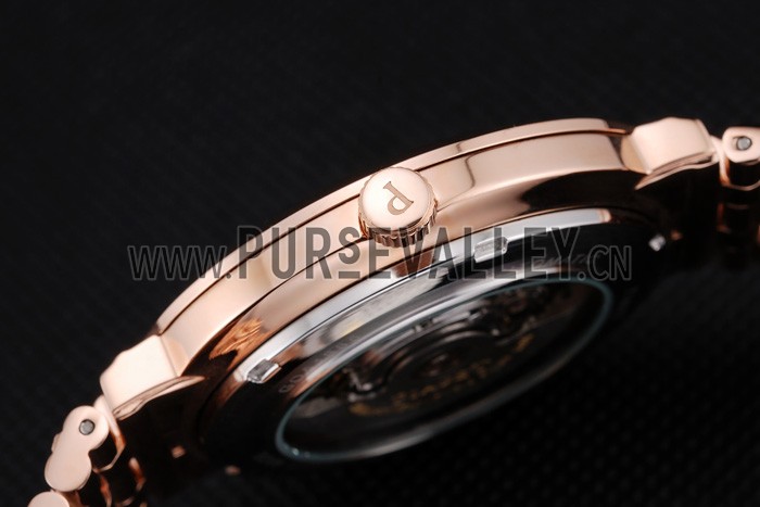 Swiss Piaget Traditional White Dial Gold Case Gold Stainless Steel Strap