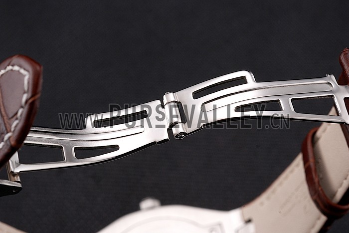 Audemars Piguet Royal Oak Fondation Gray Dial Stainless Steel Case Brown Leather Strap