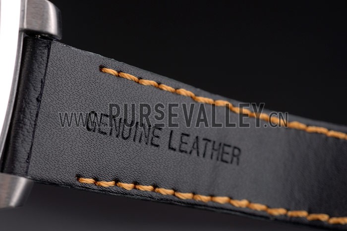 Tag Heuer Monaco Mikrograph Black Leather Strap Black Dial 7923