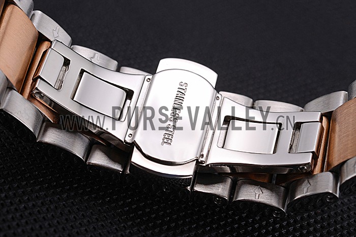 Omega Speedmaster Black Dial Gold Bezel Stainless Steel Case Two Tone Bracelet 622804