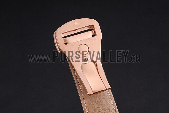 Omega Speedmaster Black Dial Gold Case Black Leather Strap 622809