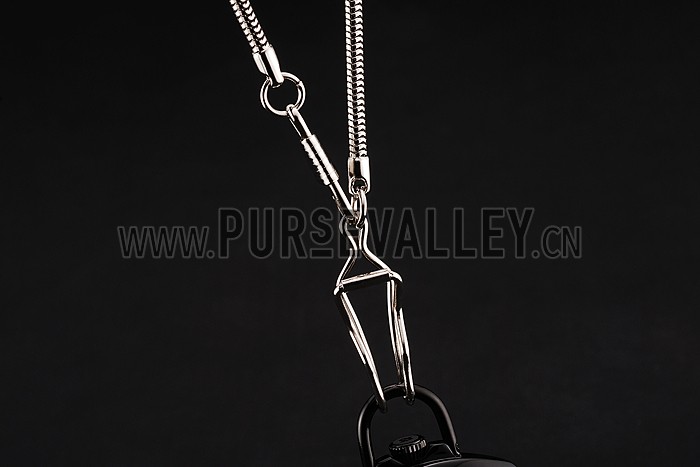 Swiss Panerai Radiomir Pocket Watch Black Dial Black Plated Case Stainless Steel Chain 1453742
