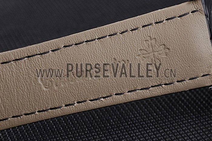 Patek Philippe Day Date Tourbillon Black Dial Stainless Steel Case Black Leather Strap 622839