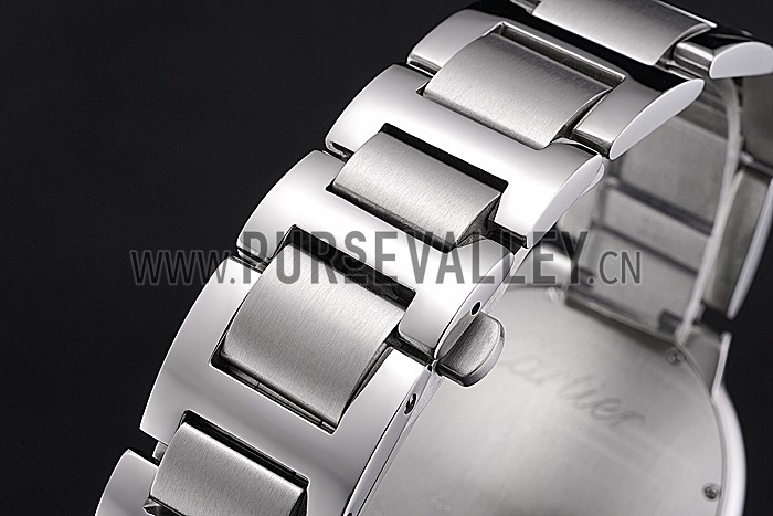 Swiss Cartier Ballon Bleu Diamond Case White Dial Stainless Steel Bracelet 622673