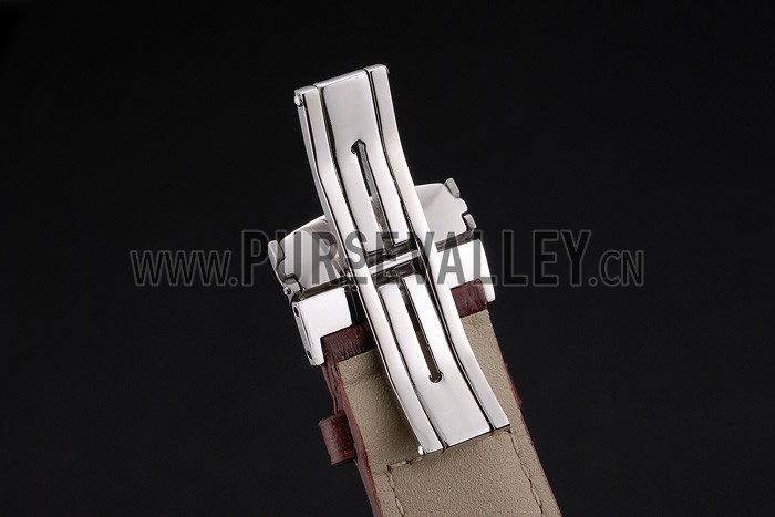 Mido Multifort Chronograph Gray Dial Stainless Steel Case Brown Leather Strap