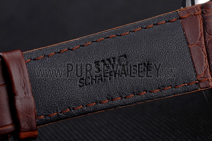 IWC Portofino Tourbillon White Dial Stainless Steel Case Brown Leather Strap