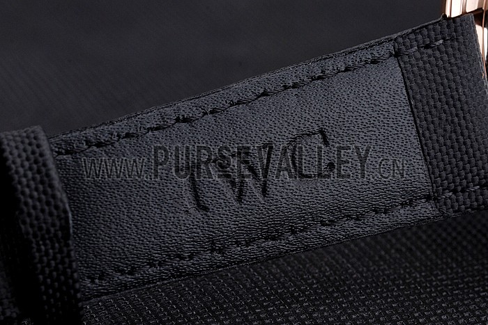 IWC Pilot Tourbillon White Dial Rose Gold Case Black Textile Strap