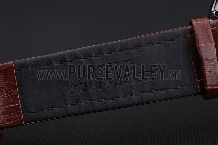 IWC Portofino Silver Dial Stainless Steel Case Brown Leather Strap