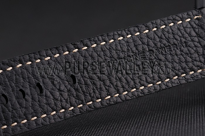 Panerai Luminor Submersible Black Dial Black Case Black Leather Strap