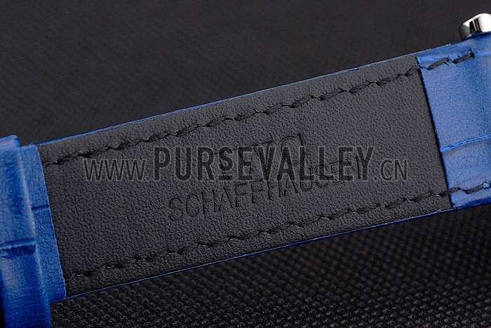 IWC Portofino Day And Night Pearl Dial Stainless Steel Case Blue Leather Strap