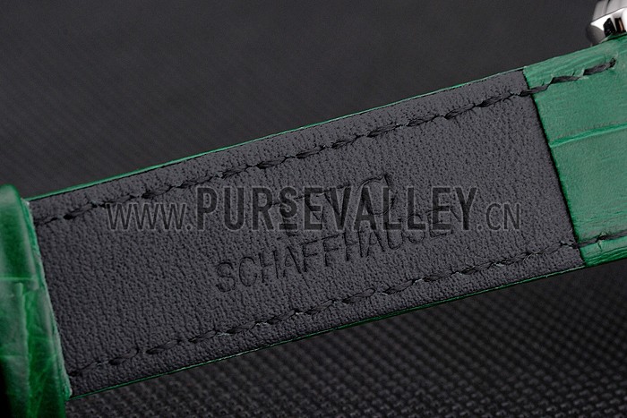 IWC Portofino Day And Night White Dial Stainless Steel Case Green Leather Strap