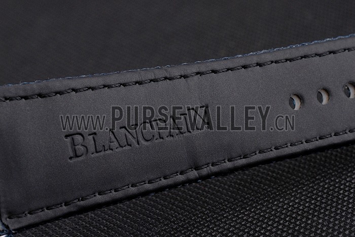 Swiss Blancpain Fifty Fathoms Flyback Chronograph Blue Dial Blue Bezel Stainless Steel Case Blue Canvas Strap