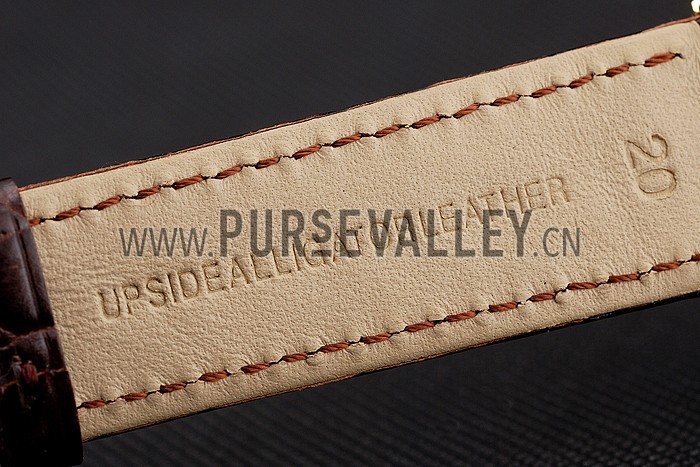 Swiss Longines Grande Classique White Dial Gold Case Brown Leather Strap