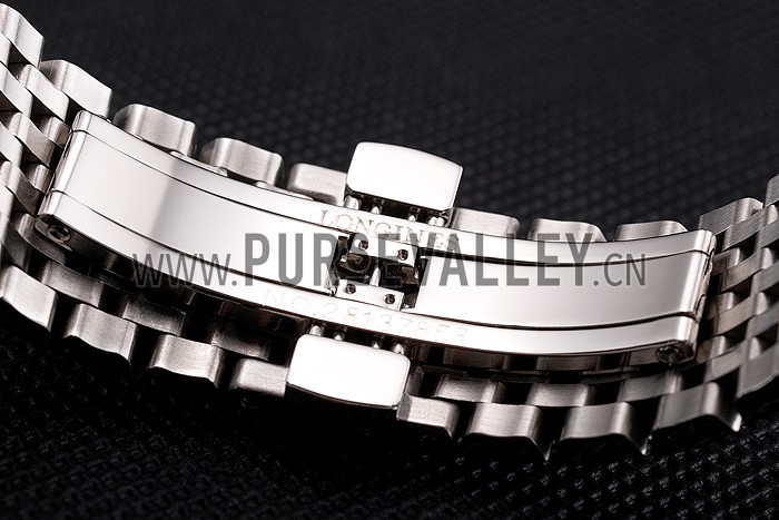 Swiss Longines Grande Classique White Dial Roman Numerals Stainless Steel Case And Bracelet