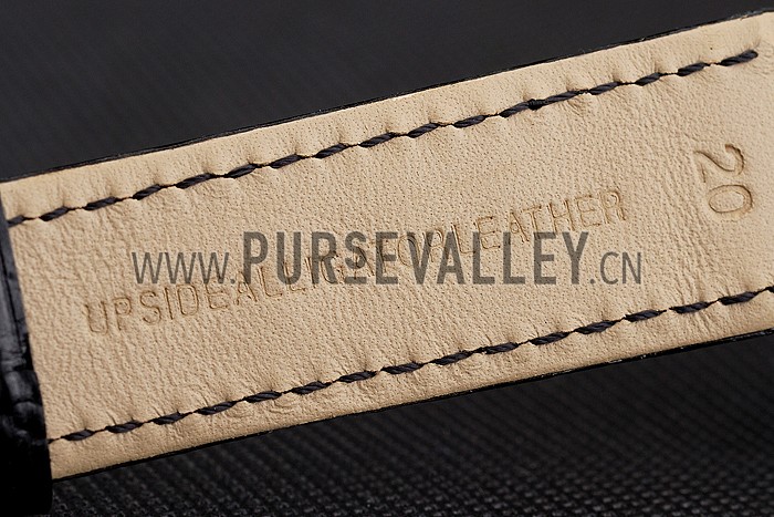 Swiss Longines Grande Classique White Dial Roman Numerals Gold Case Black Leather Strap