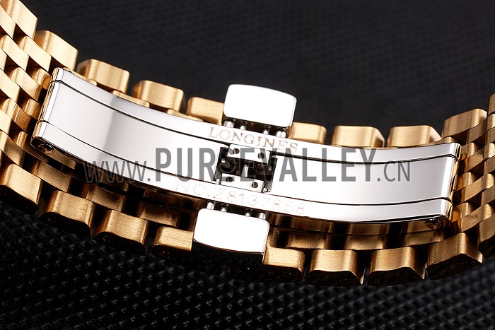 Swiss Longines Grande Classique Gold Dial Gold Case And Bracelet