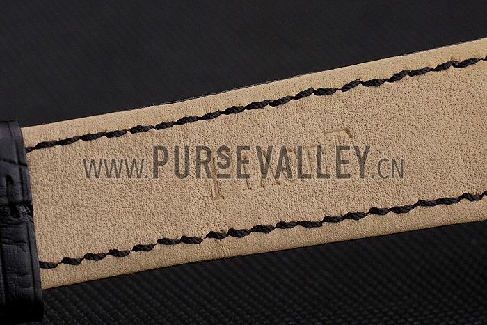 Swiss Piaget Altiplano Skeleton Dial With Diamonds Stainless Steel Case Black Leather Strap