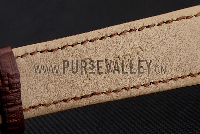 Swiss Piaget Altiplano Skeleton Dial With Diamonds Stainless Steel Case Brown Leather Strap