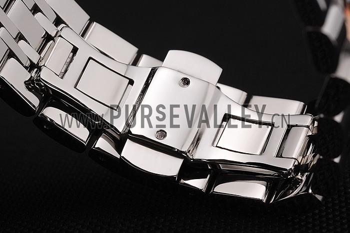 Omega De Ville Moonphase Tourbillon White Dial Stainless Steel Case Two Tone Steel Rose Gold Bracelet