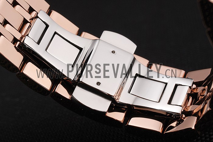 Vacheron Constantin Tourbillon White Dial Blue Numerals Rose Gold Case And Bracelet