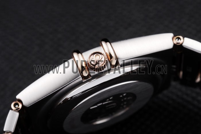 Omega Swiss Constellation Jewelry Diamond Case Omega Emblem White Dial 98111