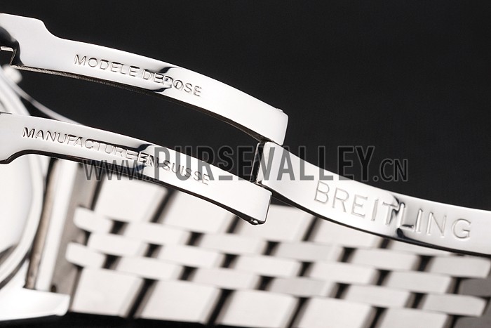 Breitling Bentley Chronograph White Dial Stainless Steel Strap