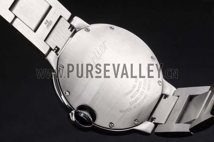 Cartier Ballon Bleu 42mm White Dial Stainless Steel Case Two Tone Silver Bracelet