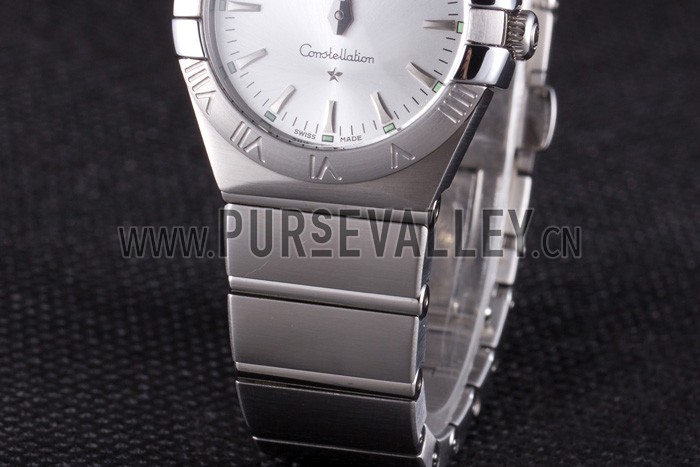 Omega Constellation Grey Dial Stainless Steel Band 621458