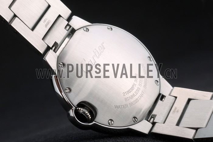 Cartier Ballon Bleu 38mm White Dial Stainless Steel Case Two Tone Silver Bracelet