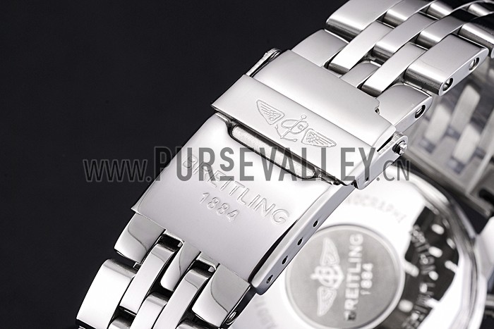 Breitling Transocean Chronograph Unitime White Dial Stainless Steel Case And Bracelet 622226