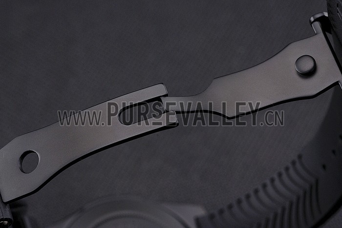 Tudor Fastrider Black Shield Black Dial Gold Markings Black Case Black Rubber Strap