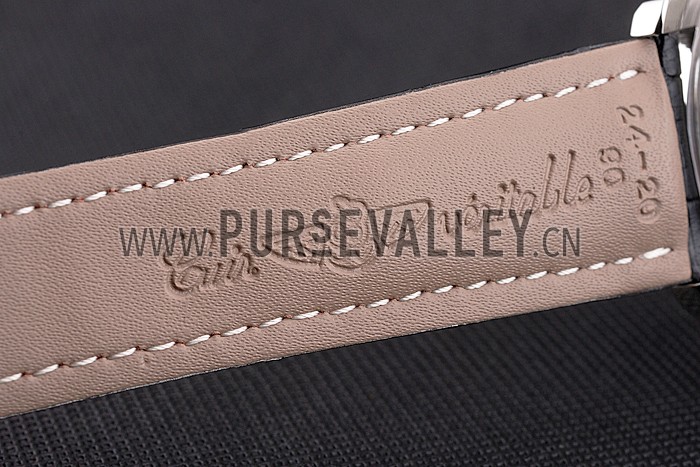 Breitling Navitimer World Black Dial Black Leather Bracelet 622513