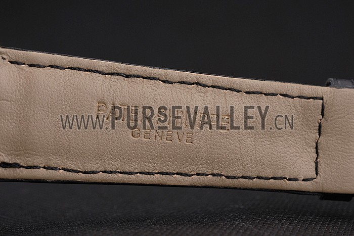 Swiss Patek Philippe Multi-Scale Chronograph White Dial Gold Case Black Leather Strap