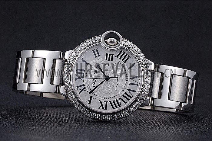 Swiss Cartier Diamonds Ballon Bleu Stainless Steel 622062