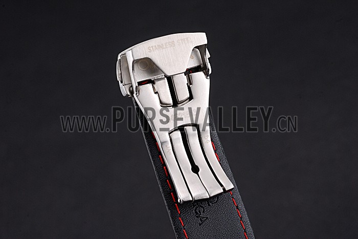 Omega Seamaster Bullhead Black Dial Stainless Steel Case Black Leather Strap 622826