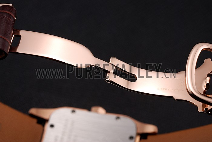 Cartier Santos 100 Diamond Rose Gold Bezel 621932