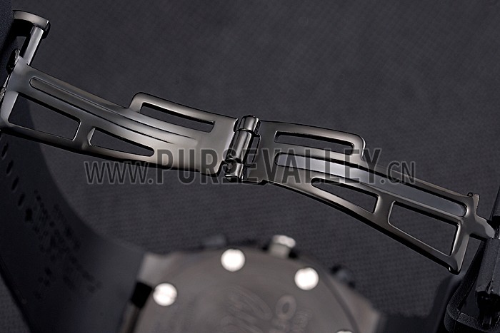 Swiss Audemars Piguet Royal Oak Offshore White And Blue Dial Black Steel Case Black Rubber Strap 622852