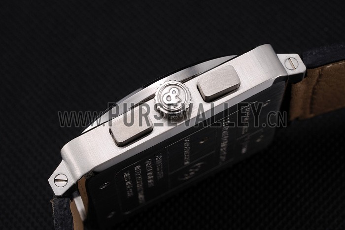 Bell and Ross BR 03-94 Black Dial Silver Case Black Leather Strap