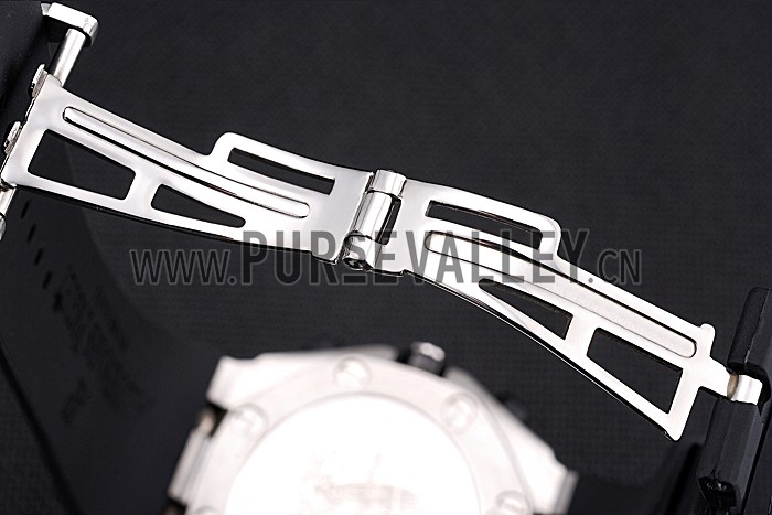 Swiss Audemars Piguet Royal Oak Offshore White Dial Stainless Steel Casr Black Rubber Strap 622851