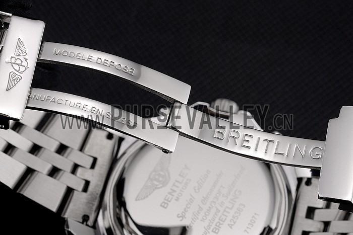 Breitling Bentley 6.75 Speed Blue Dial Stainless Steel Case And Bracelet 622214