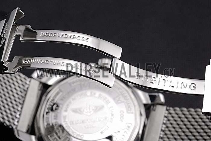 Swiss Breitling Professional Chronospace Black Dial Stainless Steel Case And Bracelet 622874