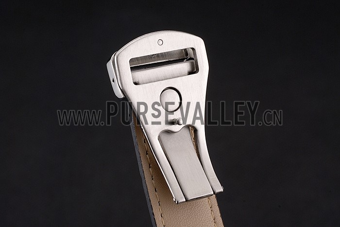 Omega Globemaster Blue Dial Stainless Steel Case Black Leather Strap