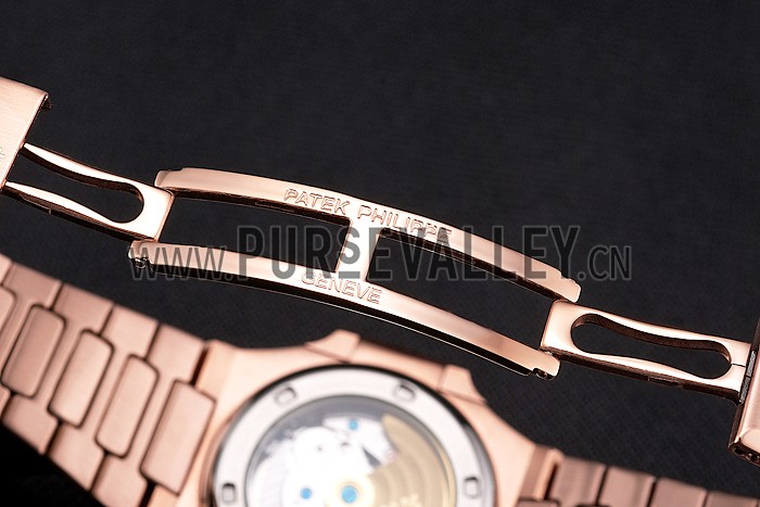 Patek Philippe Nautilus Gray Dial Rose Gold Case And Bracelet