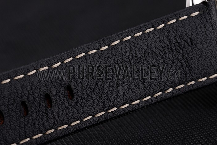 Swiss Panerai Luminor Marina 1950 3 Days Brown Dial Stainless Steel Case Black Leather Strap